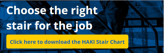 Choose the right stair for the job with the HAKI Stair Chart