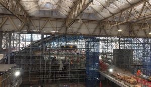 HAKI modular scaffolding - Waterloo Station temporary works