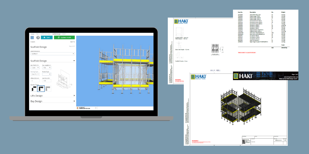 Example of the HAKI Scaffold Design Tool